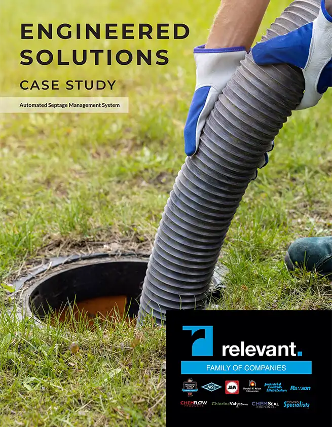 Septage case study by Relevant Industrial, detailing a custom-engineered solution for monitoring, managing, and optimizing septage receiving and treatment processes in municipal or industrial wastewater systems.