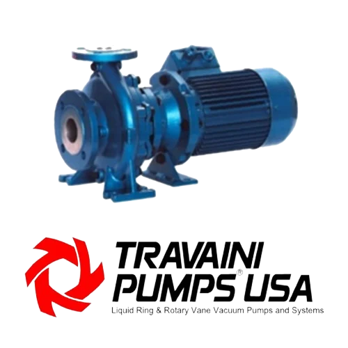 Travaini open impeller pump featured by Relevant Industrial, showcasing a high-efficiency centrifugal pump designed for handling solids-laden or viscous fluids in demanding industrial process applications.