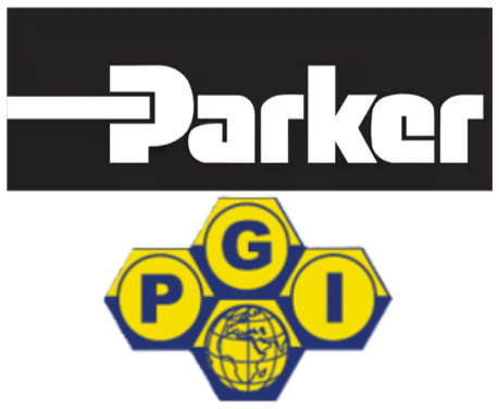 Parker PGI logo representing precision gauges and instrumentation solutions, offered by Relevant Industrial for critical pressure and flow measurement.