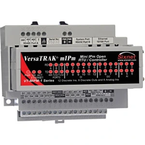 Red Lion RTU and flow computers shown in automation environments, available from Relevant Industrial for remote monitoring and flow control.