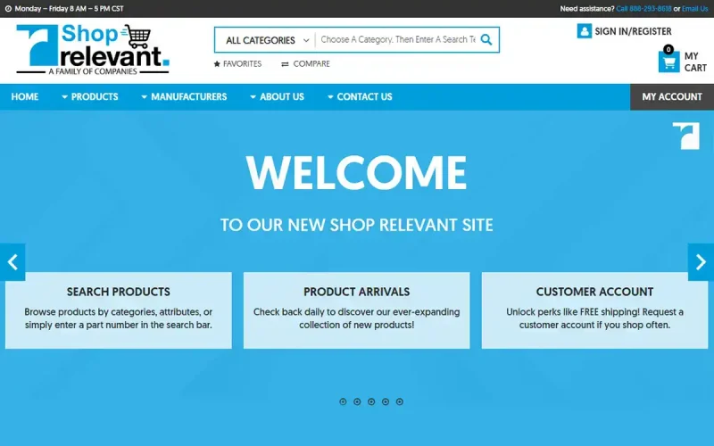Relevant Industrial Launches Innovative E-Commerce Platform ShopRelevant — blog image highlighting the company’s digital transformation with an online platform for streamlined industrial product sourcing and purchasing.